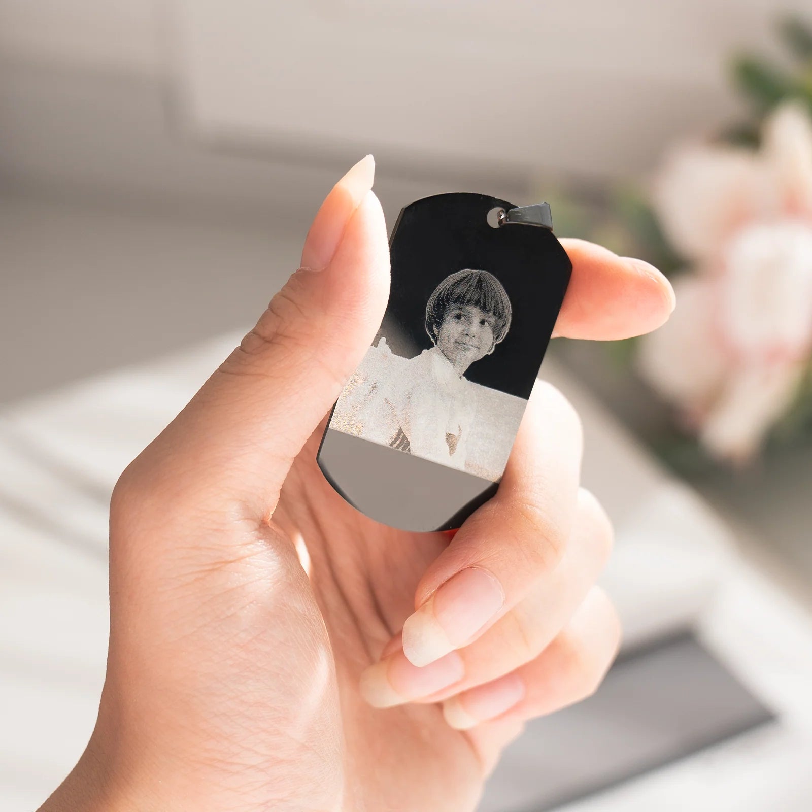 Modern ID Tag Pendant