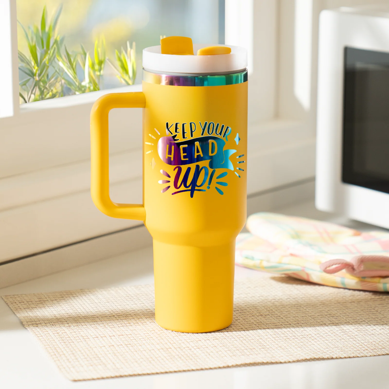 40oz Iridescent Ring Adventure Travel Tumbler