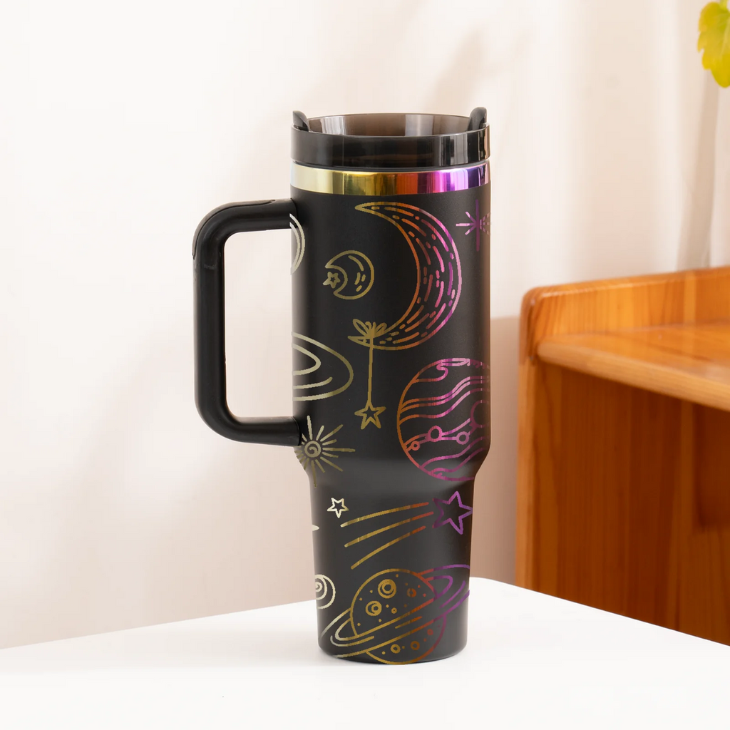 40oz Iridescent Ring Adventure Travel Tumbler