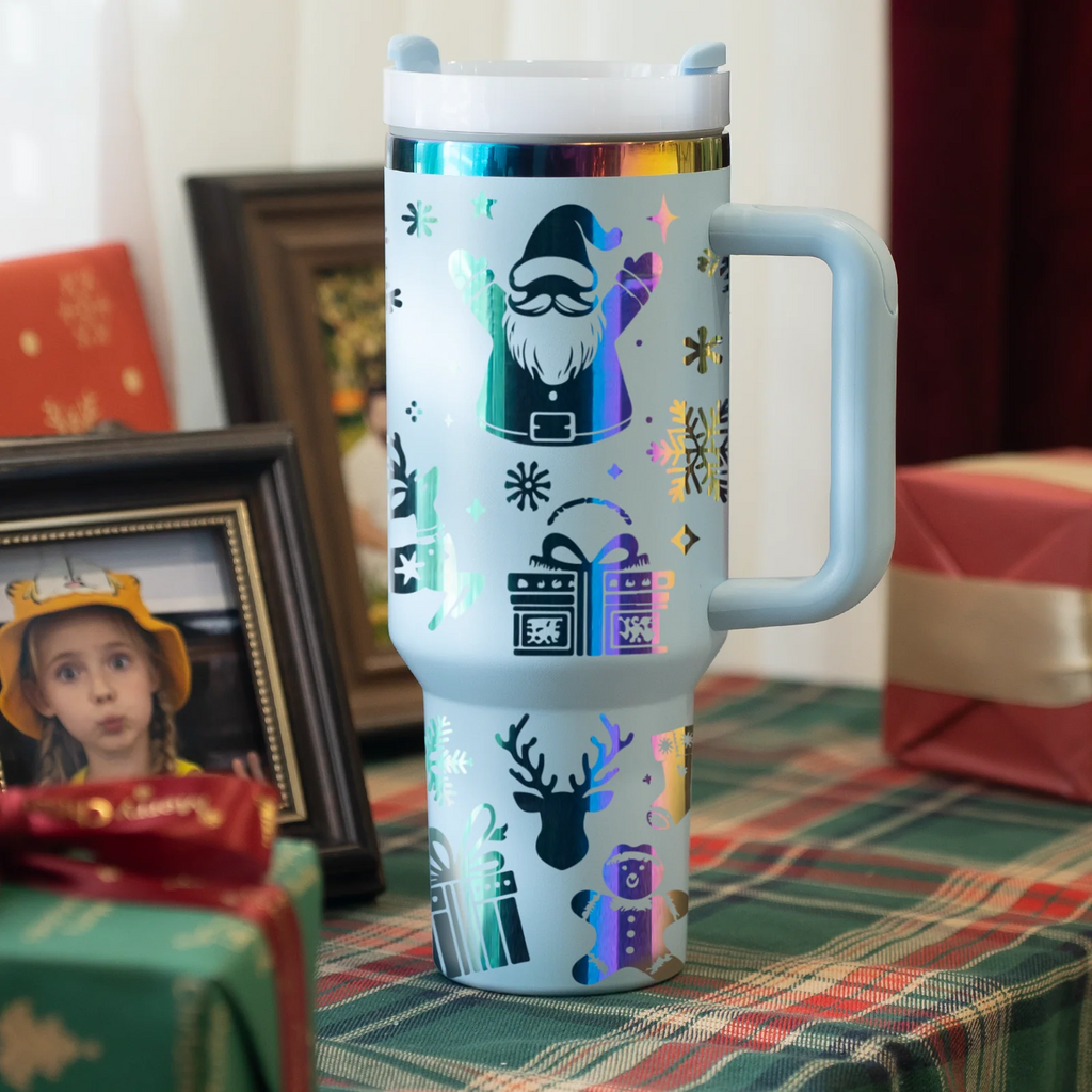 40oz Iridescent Ring Adventure Travel Tumbler